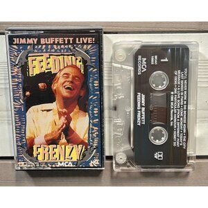 Jimmy Buffett Feeding Frenzy Live Cassette Tape Rock 1990 Margaritaville